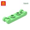 Нетоксичный 163 шт./лот 18649 Специальный 1x2 с ручками Тонкий блок Moc Цветные аксессуары Совместимые с изогнутым кирпичом DIY Игрушки для детей