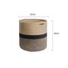 Cotton Rope Woven Storage Basket: Dustproof, Foldable, Multi-Purpose for Laundry, Snacks, or Plants.