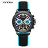 SINOBI Waterproof Sport Military Quartz Watch for Men Mens Watches Luxury Brand Silicone Strap Watches Gifts