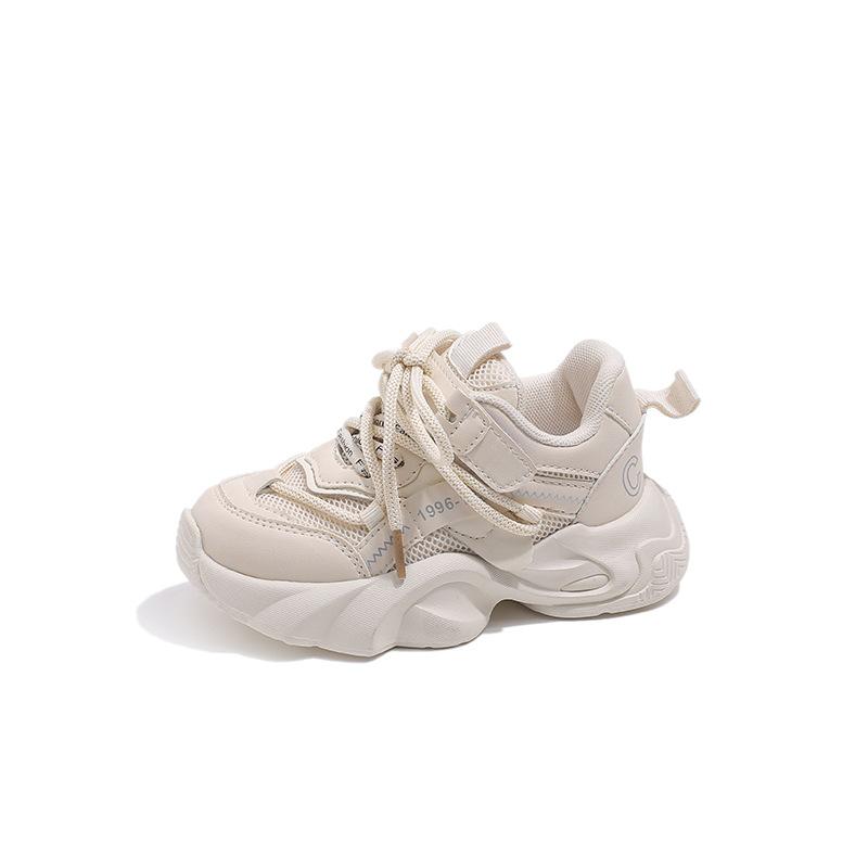 Classmate Girl 2025 New Spring and Autumn Children's Sports Shoes Dad Shoes Girl Little White Shoes Winter Velvet