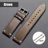 Vintage Oil Wax Leather Watchband 18mm 20mm 22mm 19mm 21mm 24mm Wristband Stitching Cowhide Strap for Omega for Seiko Watch Band