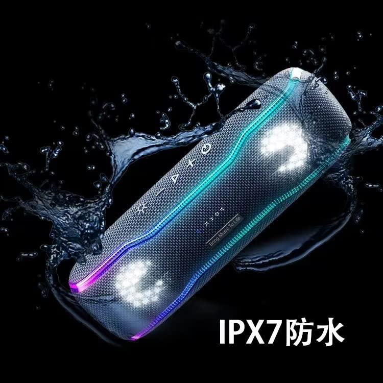 Bluetooth Bluetooth Громкий Стерео Супер Глубокий TWS Беспроводной Динамик 5.3 Динамик, Звук, Бас, Водонепроницаемый, (черный)