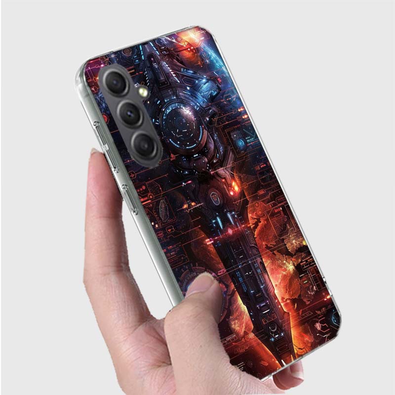 Future Space Warships Phone Case for Samsung A16 A26 A36 A56 A17 A37 A57 A07 A06 A02S A03 A04S A05S Galaxy Note 20 10 A50S A71 A