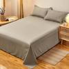 Pure Color Washed Cotton Flat Sheet for Baby Adults Single Double Queen King Cadar Bed Flat Bedsheets Bedspread