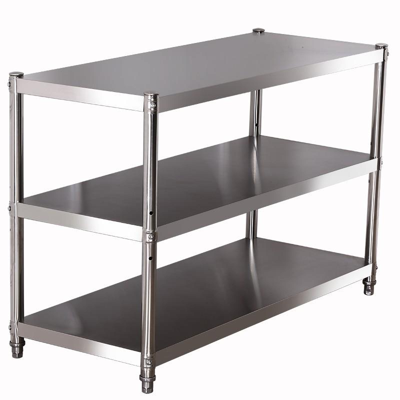 Кухонная полка из нержавеющей стали для нарезки, размещения сковород, мисок и овощей