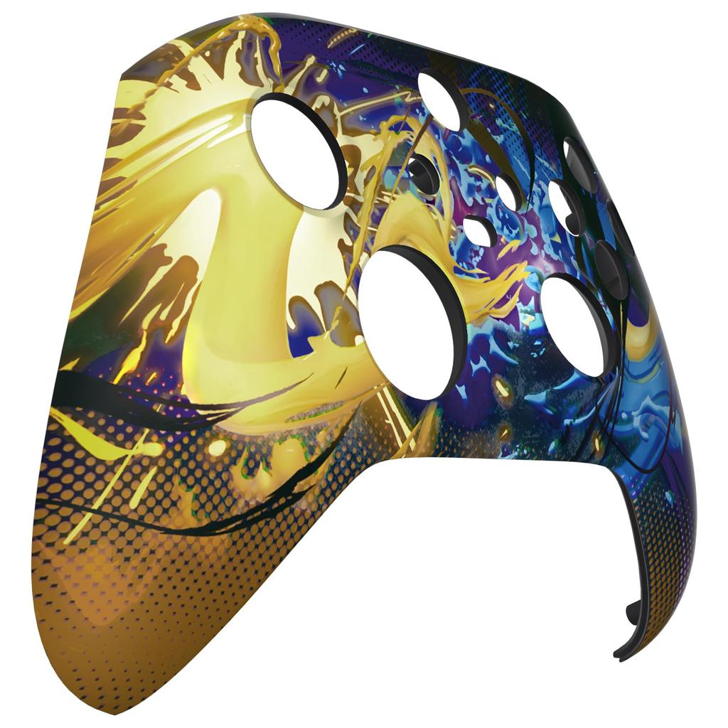 Кастомный корпус для Xbox Series с узорной лицевой панелью Xbox Core, не eXtremeRate X/S, с покрытием софт-тач (контроллер в комплекте)