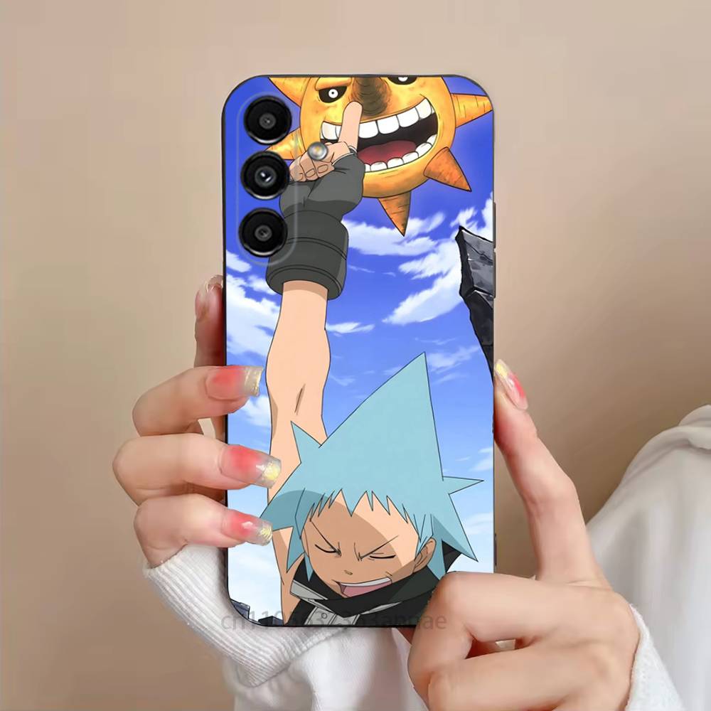 Чехол для телефона S-Soul Eater Аниме для Samsung S25,24,21,22,23,S30,Ultra,S20,Plus,Fe,Lite,Note,S10,S9, Черный Мягкий