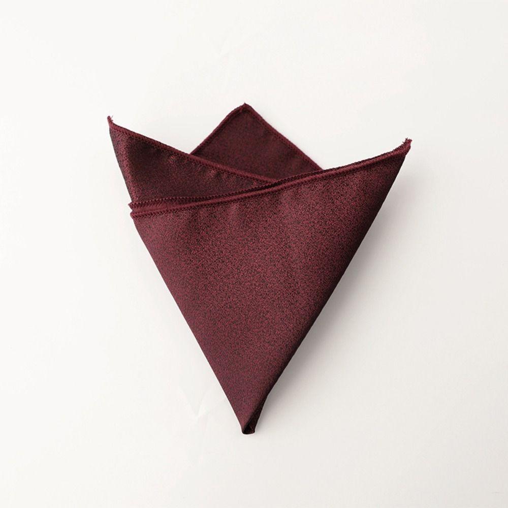 Polyester Men Handkerchief Solid Color Wedding Shirt Accessory Elegant Mens Pocket Square For Men