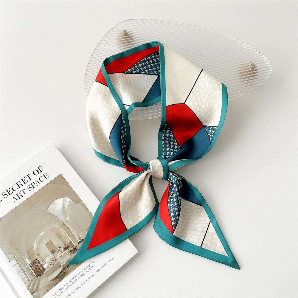 Новые шарфы Шелковые шарфы Женские весенние и осенние длинные декоративные профессиональные шарфы Летние тонкие стили в сочетании с рубашками Стильные