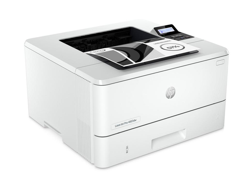 Монохромный лазерный принтер HP LaserJet Pro 4003dw с тонером High Идеально подходит для кассы Компактный 3-летняя гарантия, 2400 листов в комплекте, долговечность, 240 000