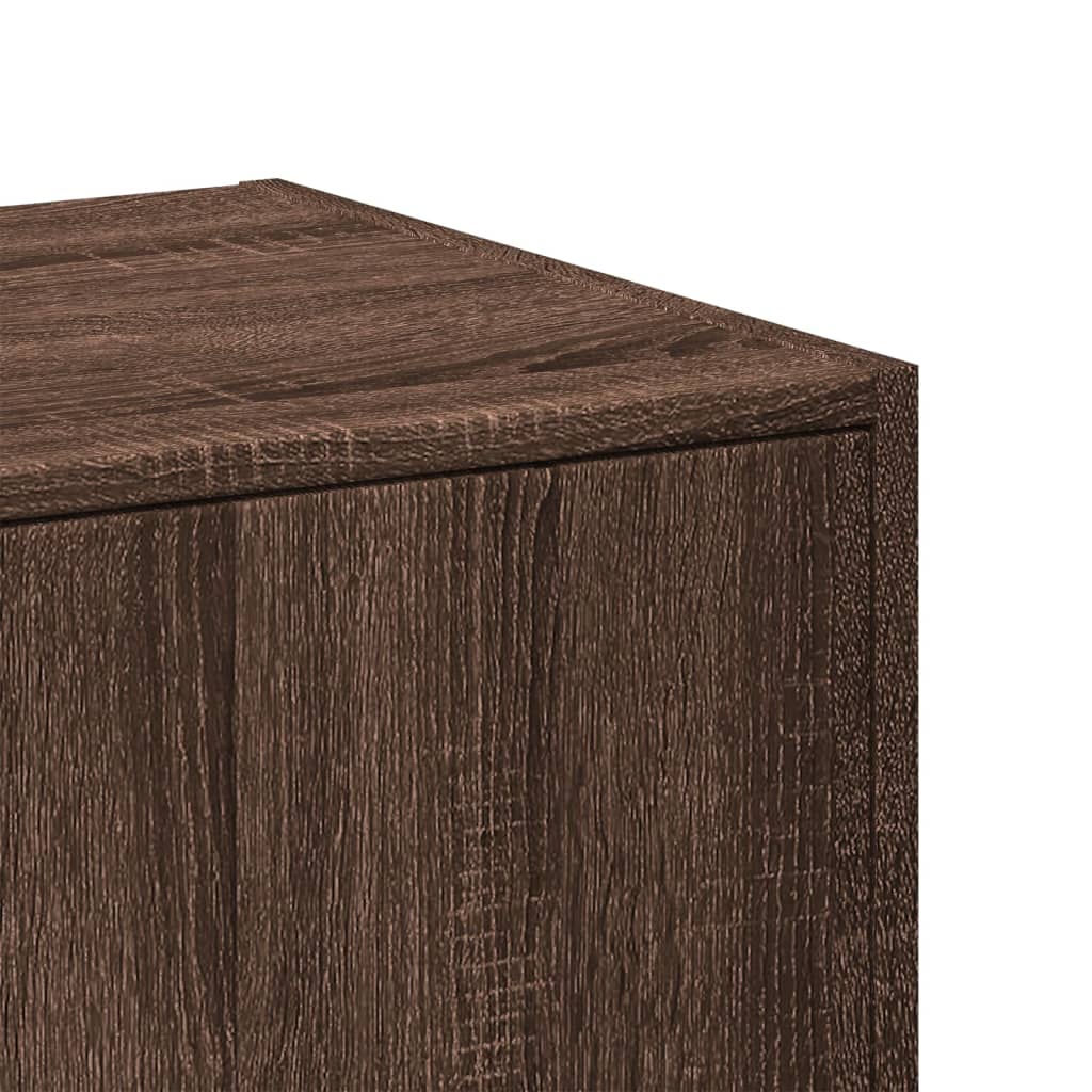 Apothecary Cabinet Brown Oak Effect 30 x 41 x 77.5 cm Particleboard