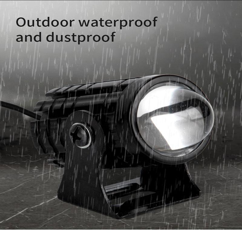 Для вспомогательного прожектора, мото противотуманные фары, аксессуары для мотоциклов, мини-фары дальнего света, универсальные двухцветные фары для квадроциклов и скутеров