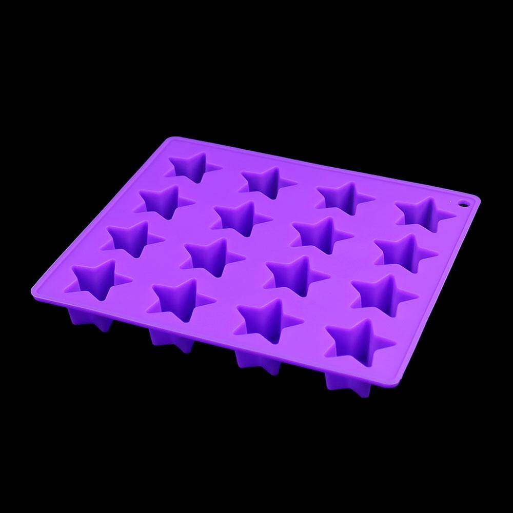 Silicone World DIY Пятиконечная Звезда Силиконовые Формы для Льда 16 Ячеек Форма-решетка для Звездного Льда Поднос для Изготовления Льда Инструменты для Выпечки Шоколада