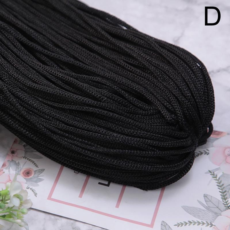 200 г 3 мм Цветная нейлоновая нить для вязания крючком, полая линия, макраме, сделай сам, ручное плетение, браслет, плетеные ремесла, изготовление обуви, сделай сам