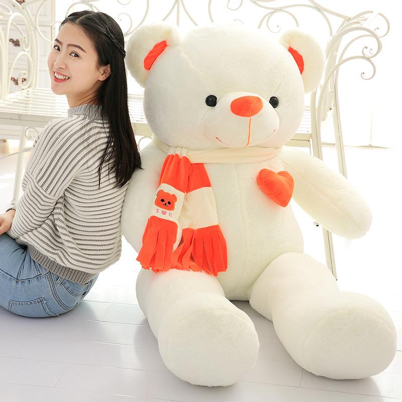 Детские куклы, плюшевые игрушки, шарф, кукла с изображением медведя, большая подушка с плюшевым мишкой для девочек, свадебная кукла, детская