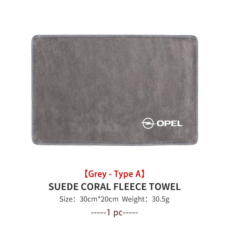 Car Wash Towel Microfiber Cleaning Absorbent Drying Cloth For Opel Astra G H J K F Corsa D Zafira B Insignia Mokka Regal
