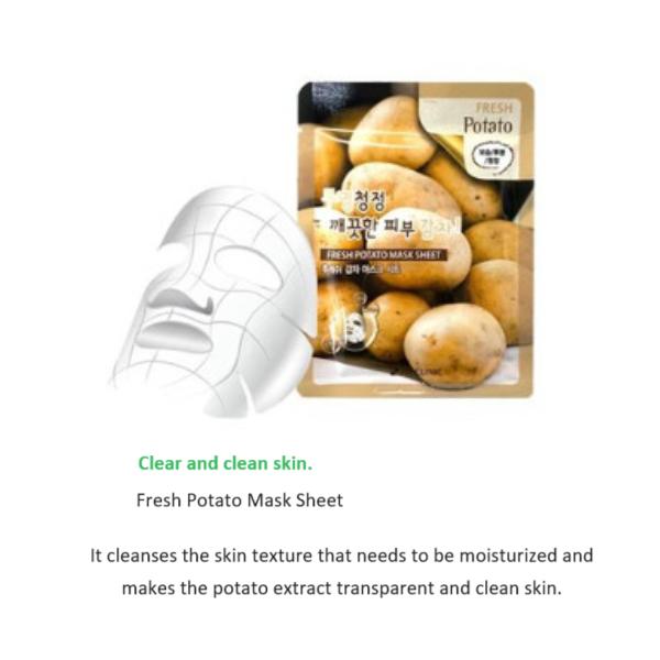 [3W CLINIC] Тканевая маска Fresh 23 мл 12 видов [10шт]