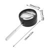 Double-Layer Magnifying Glass Optical Magnifying Loupe Portable 35X Handheld Magnifier  Coins