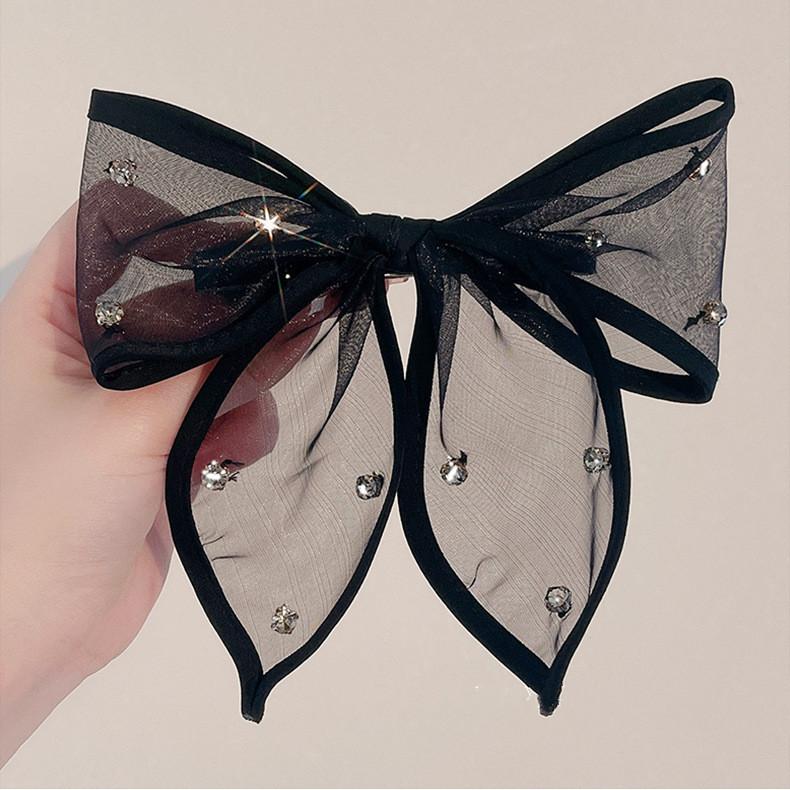 Заколка для волос «Супер Фея» с бантом, студентка, аксессуары для волос, корейская версия, заколка для волос, заколка для волос «принцесса», пружинная заколка, заколка для рта «утка», летний головной убор