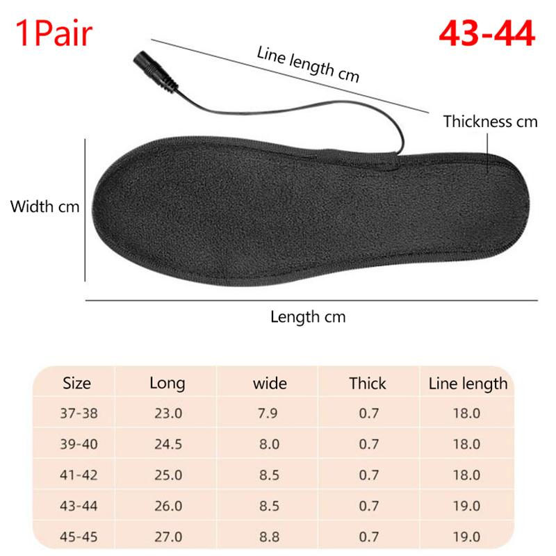 Стельки для обуви с подогревом от USB, электрические стельки с подогревом, моющиеся, перезаряжаемые, грелка для ног, электрические стельки с подогревом для катания на лыжах, пешего туризма