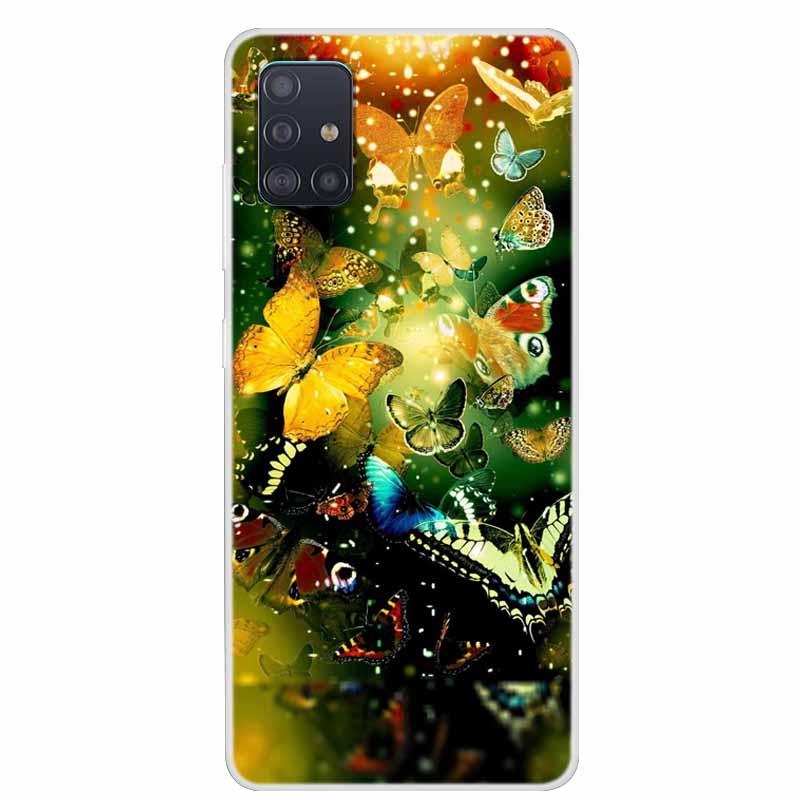 Для чехла Samsung Galaxy A71 A51 M31 Чехол M31S Мягкий силиконовый задний чехол для Samsung A71 M31S Чехол A 51 Ударопрочный чехол M31 Чехол