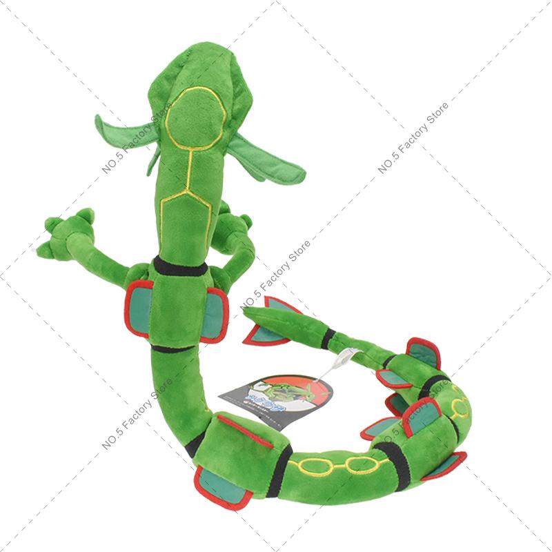 Anime Kawaii Shiny Rayquaza Plush Doll Stuffed Figure Toy Quality Stuffed Animals Peluche Great Birthday Gift For Kids