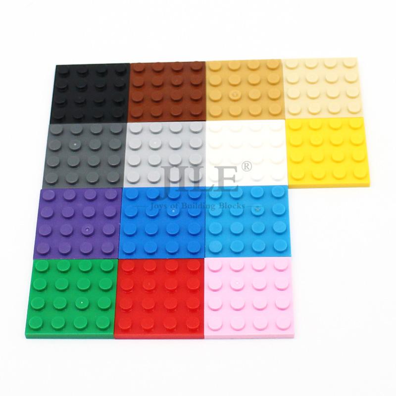20 шт. MOC Пластина 4x4 с шипами Строительные блоки 3031 DIY Классические образовательные кубики Набор деталей Конструктор Головоломка для детей Развивающие игрушки