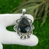 Pear Bloodstone Stone 925 Silver March Bezel Mother Artisan Boho Trendy Pendant