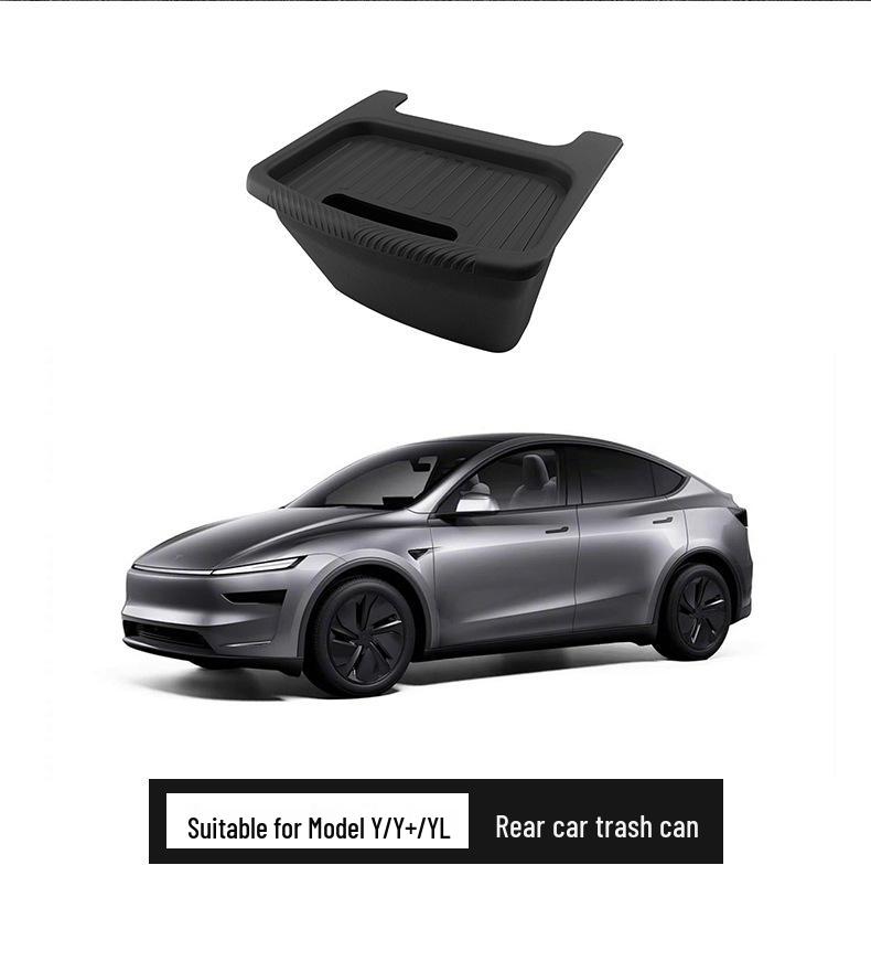 Tesla Model YY L Rear Seat Trash Can Storage Box