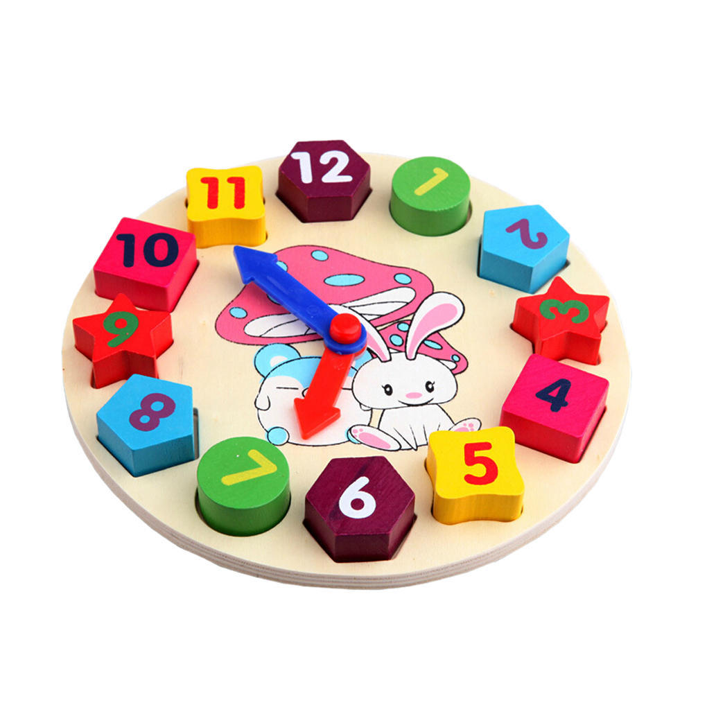 Детские деревянные цифровые 12 номеров, декор для комнаты, часы, блоки, игрушки