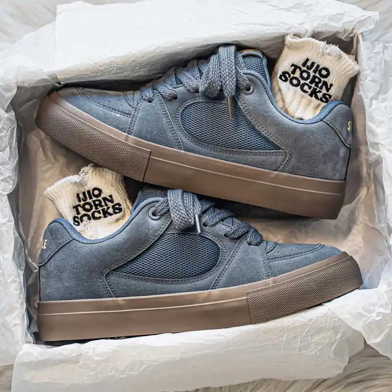 Мужские ботинки-теннисные кроссовки оверсайз без каблука, размер 43, обувь, высокие кроссовки, мужские спортивные, 2025 элегантные, универсальный бренд, высший класс