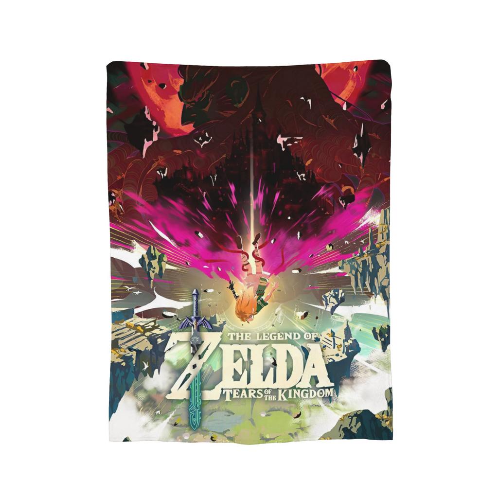 Z-Zeldas Breath Of The Wild Blanket Plush Funny Breathable Throw Blanket for Bed Sofa Decoration,