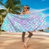 1pc Bright Mermaid Scale Design Beach Towel Super Absorbent Suitable for Beach Vacation Pool Summer Gift for Friends And Kids