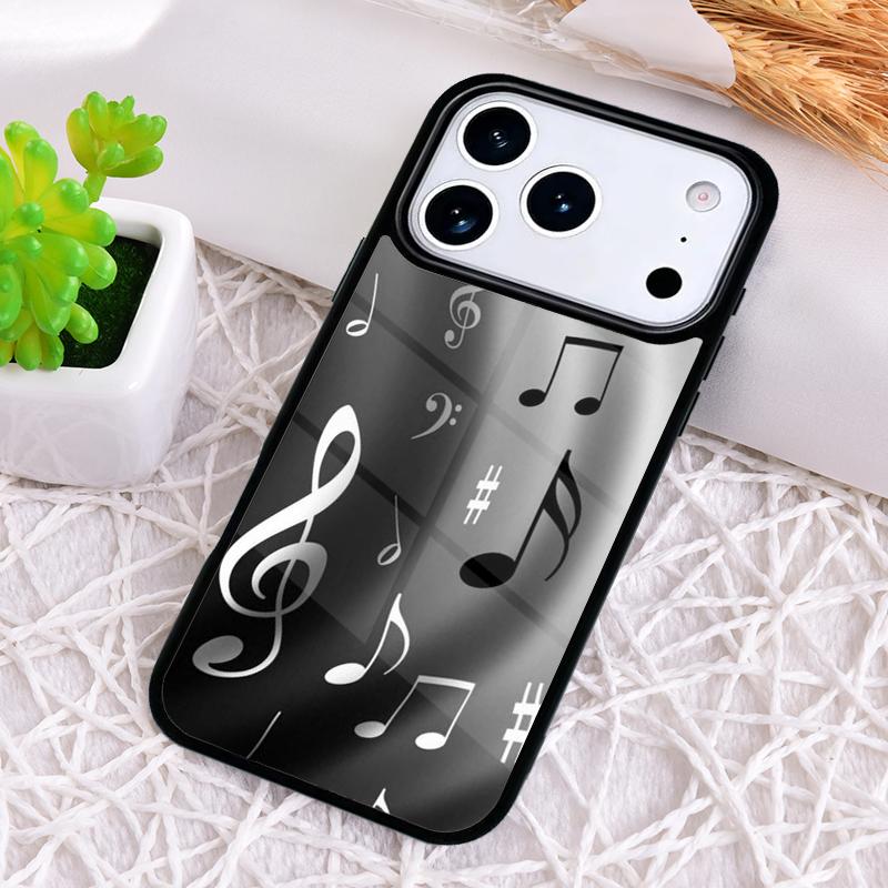 Ударопрочный чехол для телефона с нотами для iPhone 17 Air 16e 15 11 12 14 13 Pro Max Чехол Coque