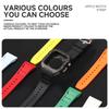 Роскошный чехол из углеродного волокна для Apple Watch S10 42 мм 46 мм Безель Резиновый ремешок Комплект для модификации Iwatch Series 10 46 мм 42 мм