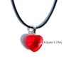 Новый милый красный яркий кулон-сердце Модное исцеляющее ожерелье для женщин Шарм Простой подарок на День святого Валентина