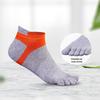 Мужские дышащие хлопковые спортивные носки с раздвоенным носком — всесезонные, короткие, с дезодорирующим эффектом