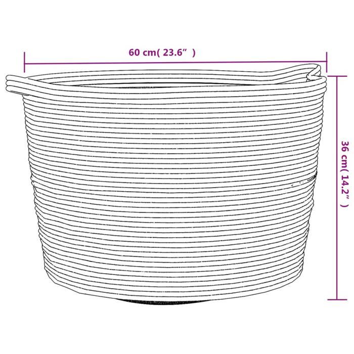 VidaXL Panier à Linge, Corbeille à Linge avec Poignées, Coffre à Linge avec Rangement, Organisateur de Salle de Bain, Gris 358474