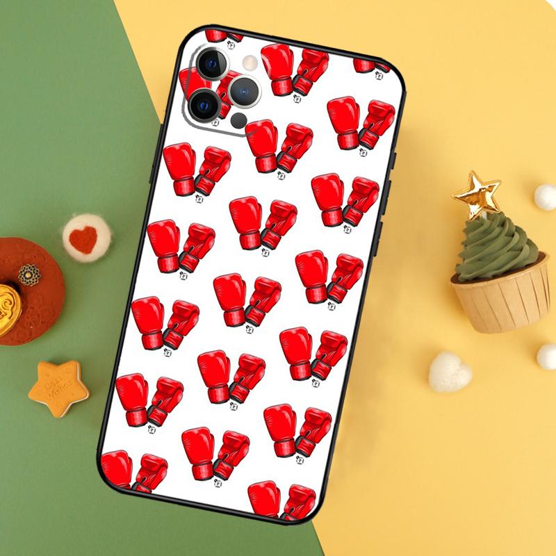 Boxing Gloves Case For iPhone 13 12 Mini 11 14 16 15 Pro Max 7 8 Plus X XR XS Max Back Cover