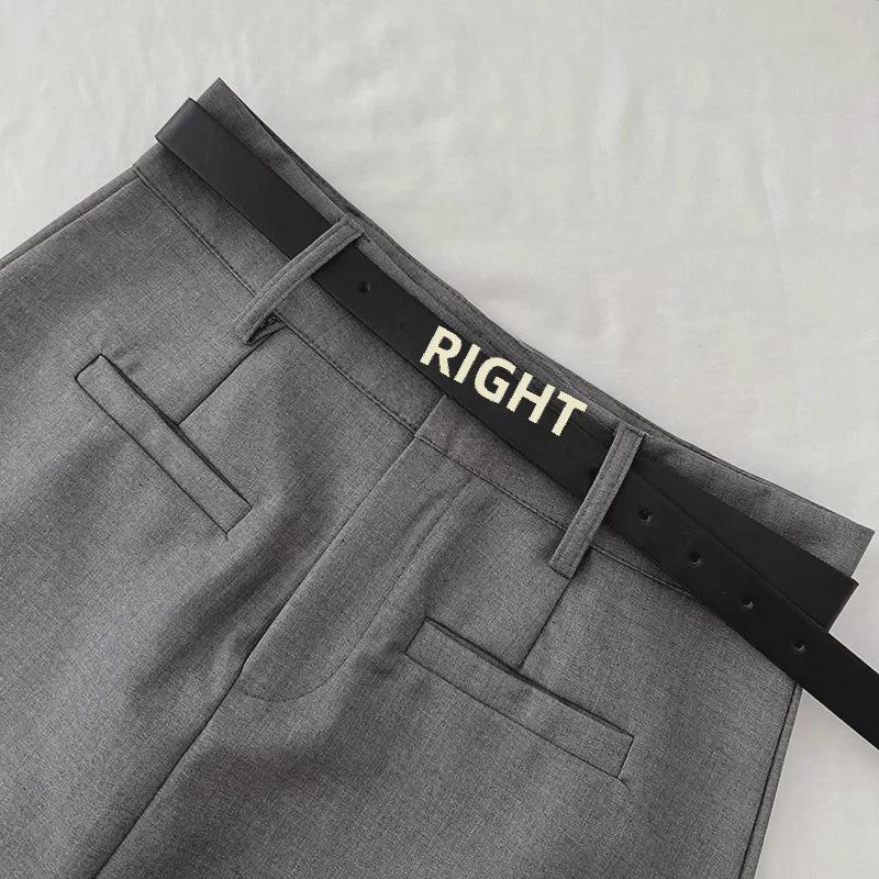 Женская юбка А-силуэта серого цвета с высокой талией, весна 2024 г. — стиль колледжа, облегающий крой, защита от воздействия внешней среды