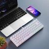 RGB Backlit 68-Key Wired Gaming Keyboard with Mechanical Feel & ABS Material