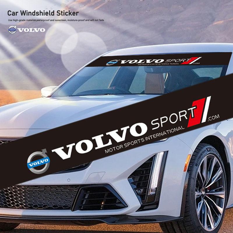 1Pcs Car Sticker Front Windshield Decorative Decal For Volvo Rdesign XC60 V60 V70 XC40 XC90 V90 V40 V50 EC40 S80 S60 S90 C30 C70
