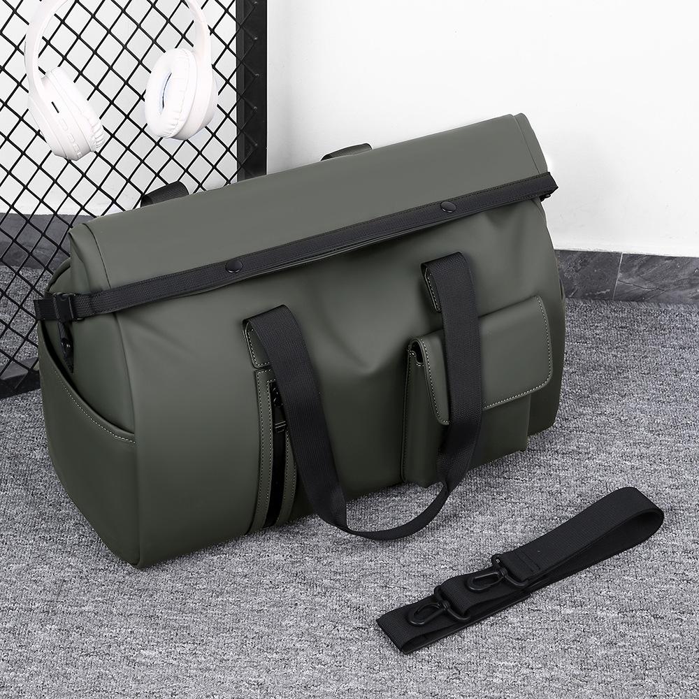 Крутая мужская сумка для фитнеса через плечо, водонепроницаемая спортивная сумка для сухого и влажного хранения, простая сумка для ручной клади