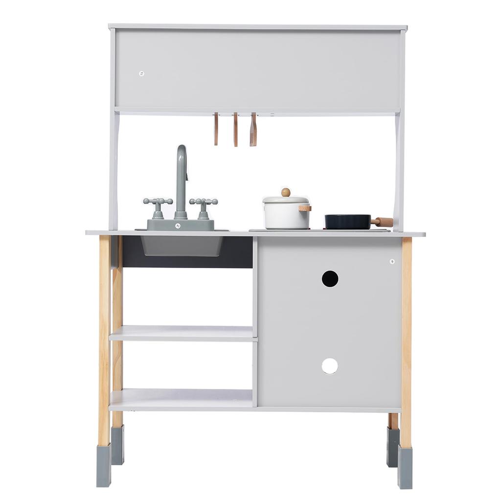 OSJ Play House Kitchen Wooden Play House Set Birthday Kitchen Educational Toys for Children Children Storage Copy Stove Mini Kitchen Toy Kitchen Kids