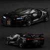 New 1:18 Scale Chiron Sports Car Model Toy Diecasts Metal Doors Opened Sound Light Shock Absorption Vehicles Toys Gifts for Children