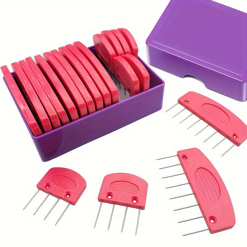 Лавандово-пурпурные вязальные булавки для придания формы шали и шарфу своими руками