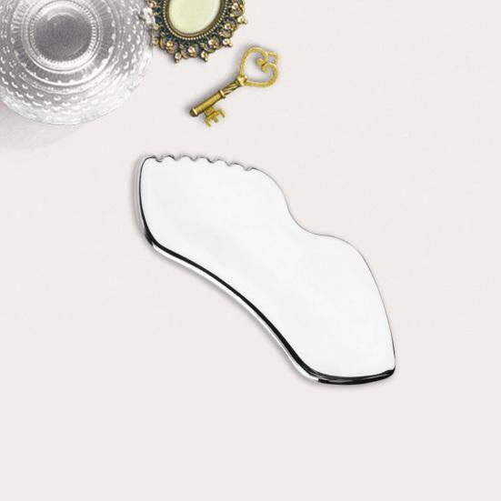 Массажная доска Гуа Ша из нержавеющей стали способствует лимфодренажу и снятию мышечного напряжения, мягкий и эффективный массажный инструмент