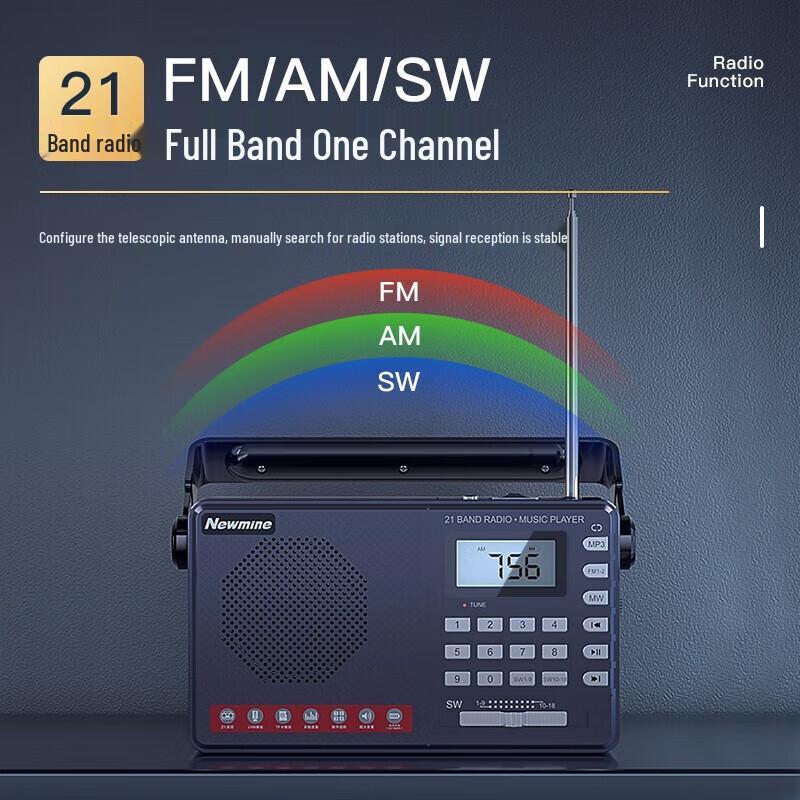 Портативное радио-динамик Newmine MX30 Full-Band Штепсель CN (адаптер в комплекте)