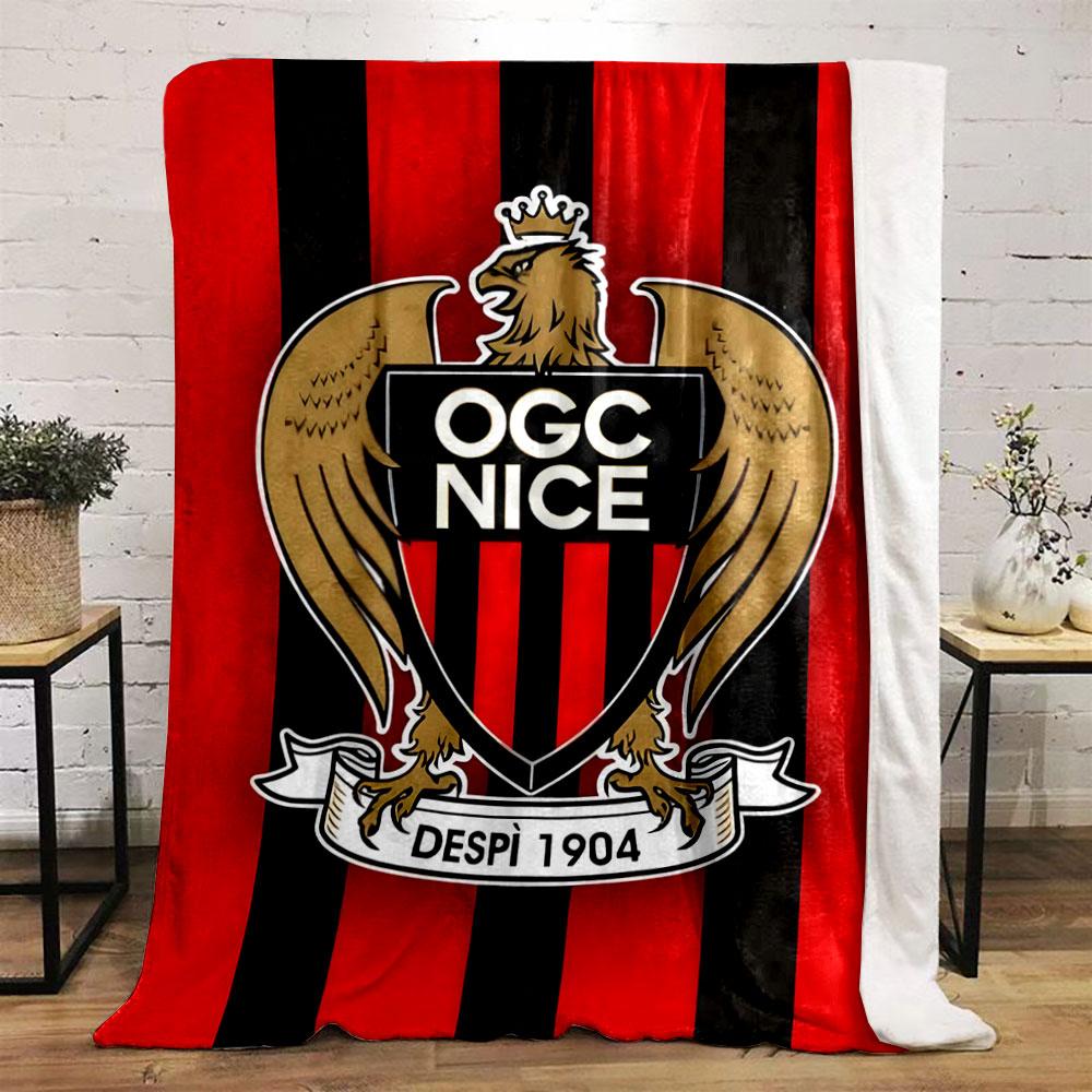 Vertical red and black stripes with an eagle emblem in the center. for all seasons blanket lunch break throw gift