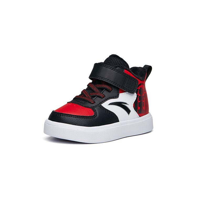 Anta High-Top Learning Walking Shoes Baby Sneaker Black Red 312140053A-2